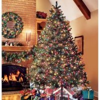 pre-lit christmas tree