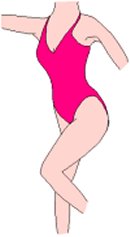 lady in swimming costume