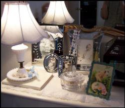 lamp on dressing table