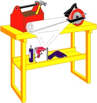 workbench and tools
