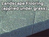 landscape flooring applied under artificial grass
