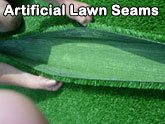 artificial lawn seams
