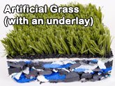 artificial grass with an underlay