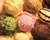 scoops of different ice cream