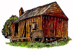 wooden shack