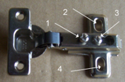 kitchen door hinge adjustment screws