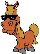 cartoon horse wearing sunglasses