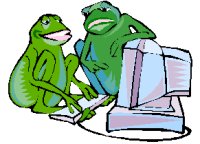 frogs using computer