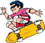 boy on skateboard