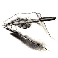 hand holding pen